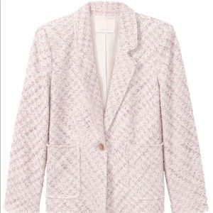 Rebecca Taylor lavender lilac tweed spring blazer petal jacket